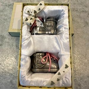 Pewter Baby first tooth and curl set